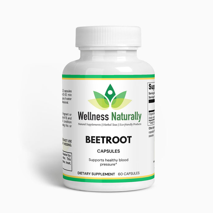 Wellness Naturally - Beetroot Powder - 60 Capsules