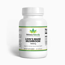 Load image into Gallery viewer, Wellness Naturally - Lion&#39;s Mane Mushroom - 60 Capsules