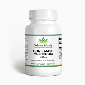 Wellness Naturally - Lion's Mane Mushroom - 60 Capsules