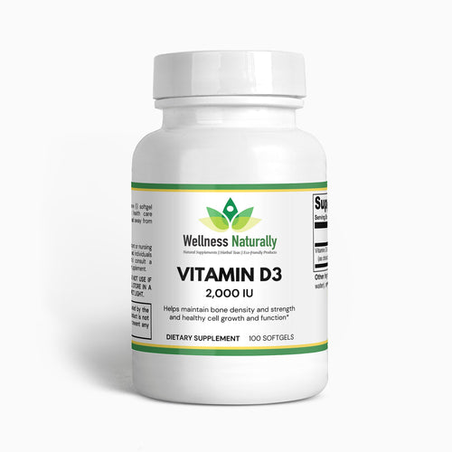 Wellness Naturally - Vitamin D3 2,000 IU - 60 Capsules