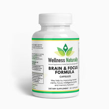 Load image into Gallery viewer, Wellness Naturally - Brain &amp; Focus Formula - 60 Capsules