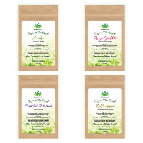 Women's Tea Blend - Combo Pack - 4 Tea Blends - 80 grams