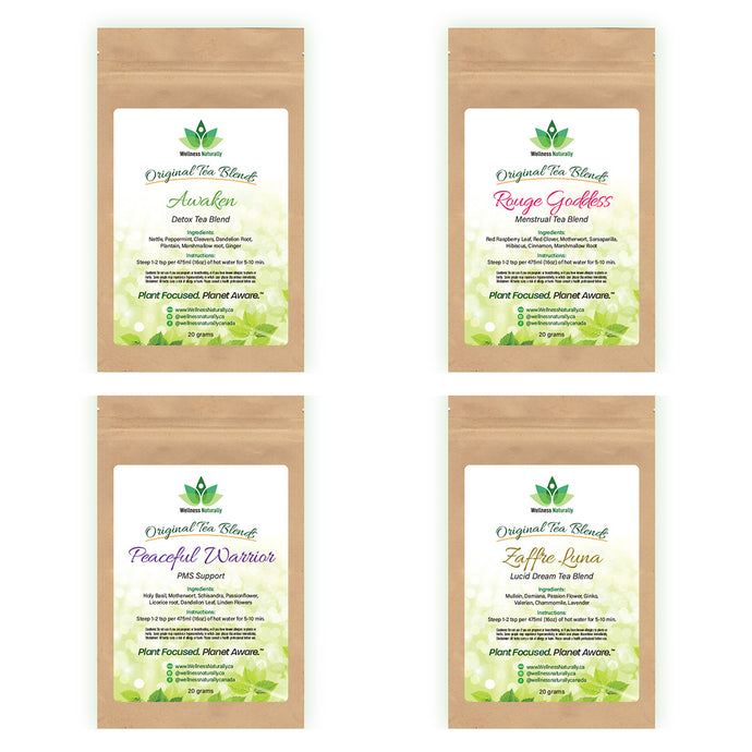 Women's Tea Blend - Combo Pack - 4 Tea Blends - 80 grams